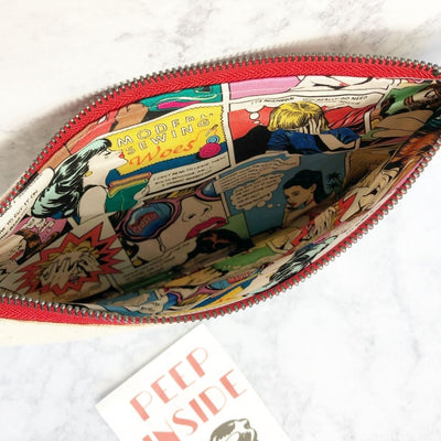 i run on coffee, chaos and cursing - canvas zip bag