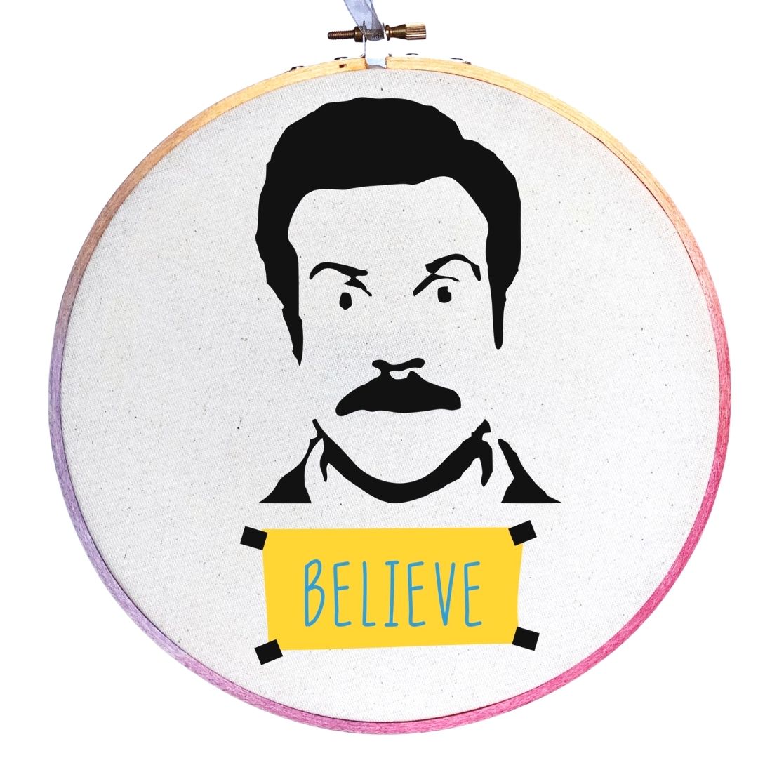 i believe - believe hoop art