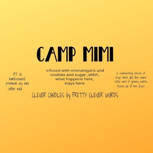 Camp Mimi -  warm cotton candle