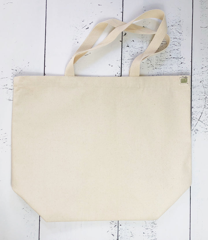 canvas tote bag with handles - Pretty Clever Words