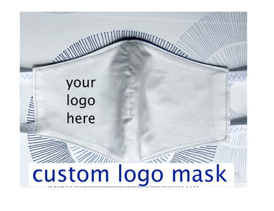 Cotton Face Mask with Filter Pocket - CUSTOM LOGO