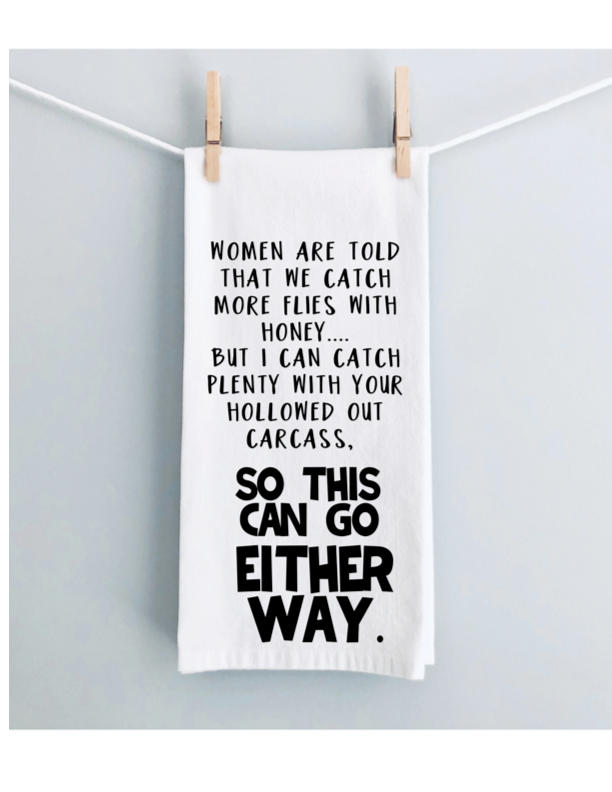 this can go either way - humorous bar, tea and kitchen towel LG