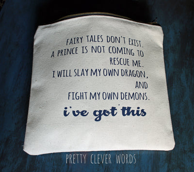 i've got this - zip money bag tote - Pretty Clever Words