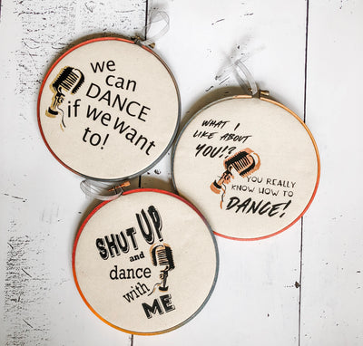 shut up and dance with me - hoop art