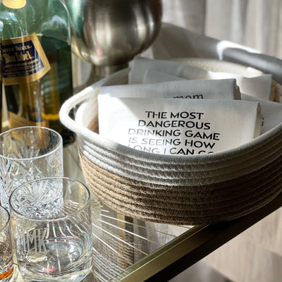 sober for a limited time only - humorous bar kitchen towel SM