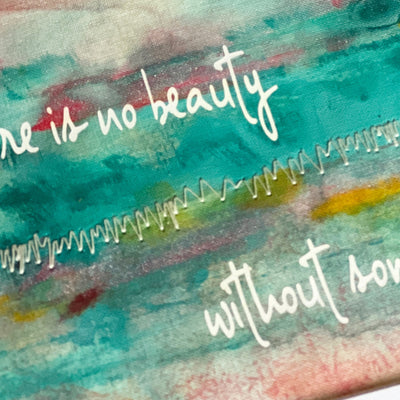 there is no beauty without some strangeness - painted art print