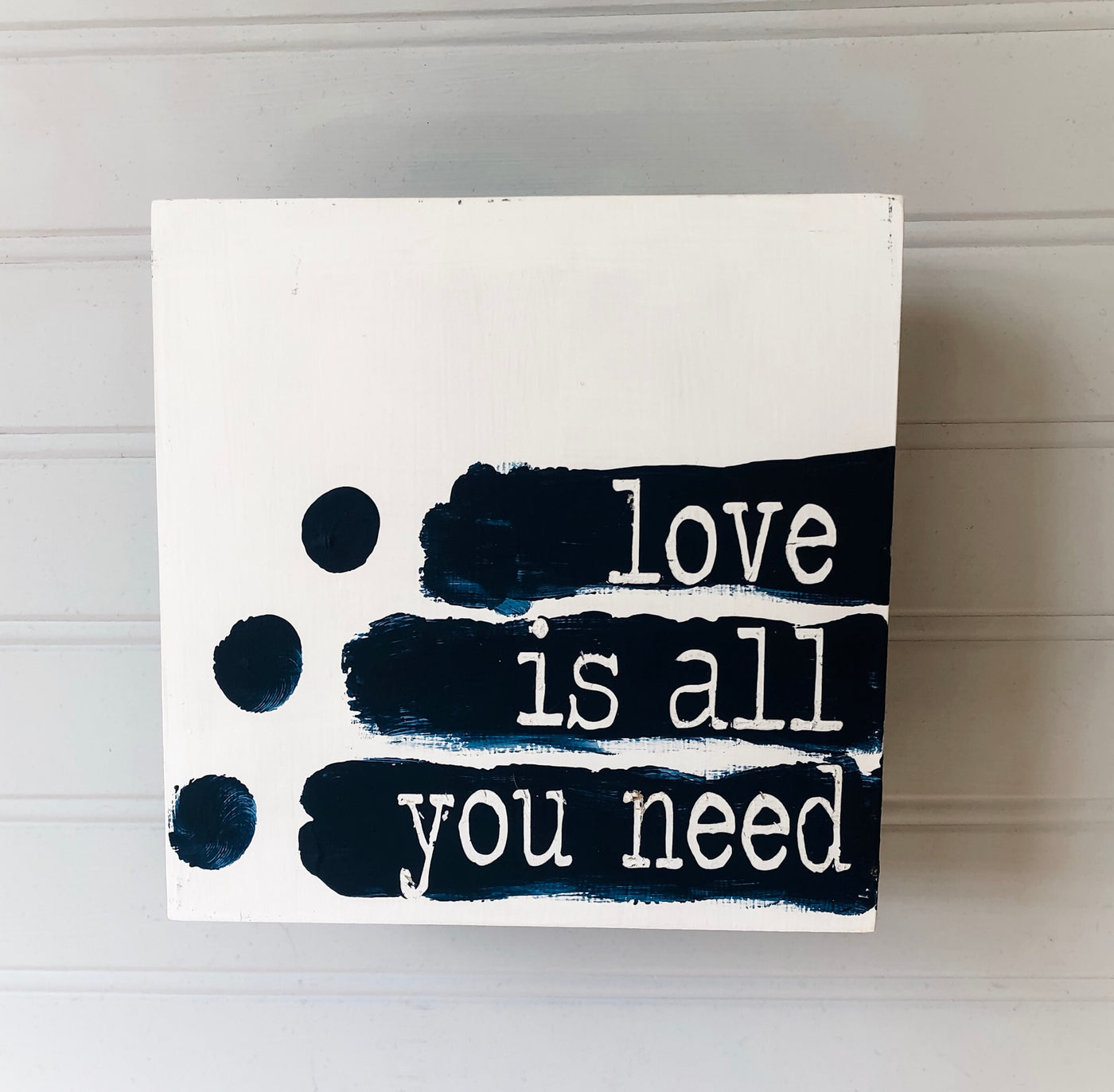 love is all you need - wood panel art