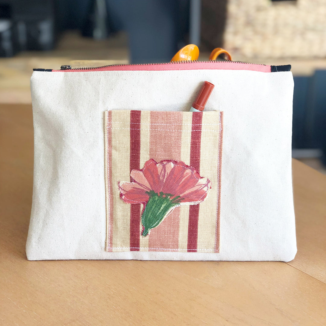pocket love - canvas zip bag