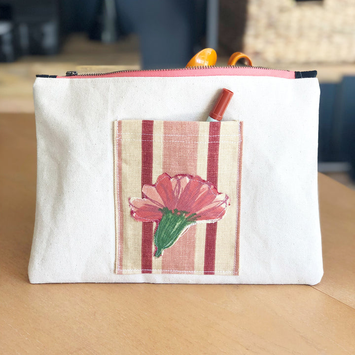 pocket love - canvas zip bag