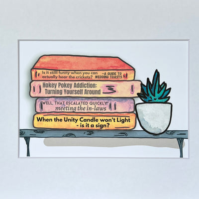 true life bookshelf print 8  - wedding toast crickets