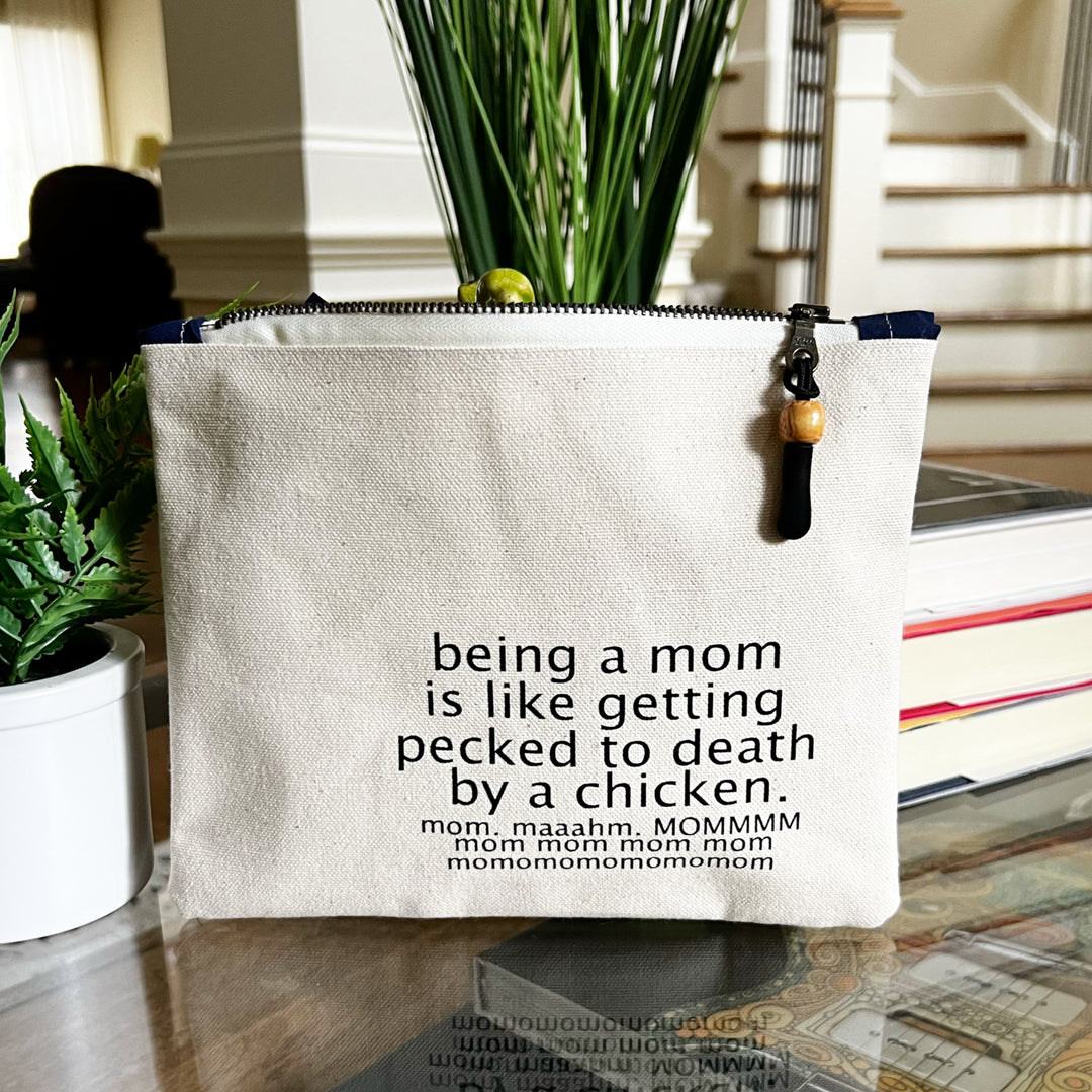 mini canvas makeup medication money zip bag group 2