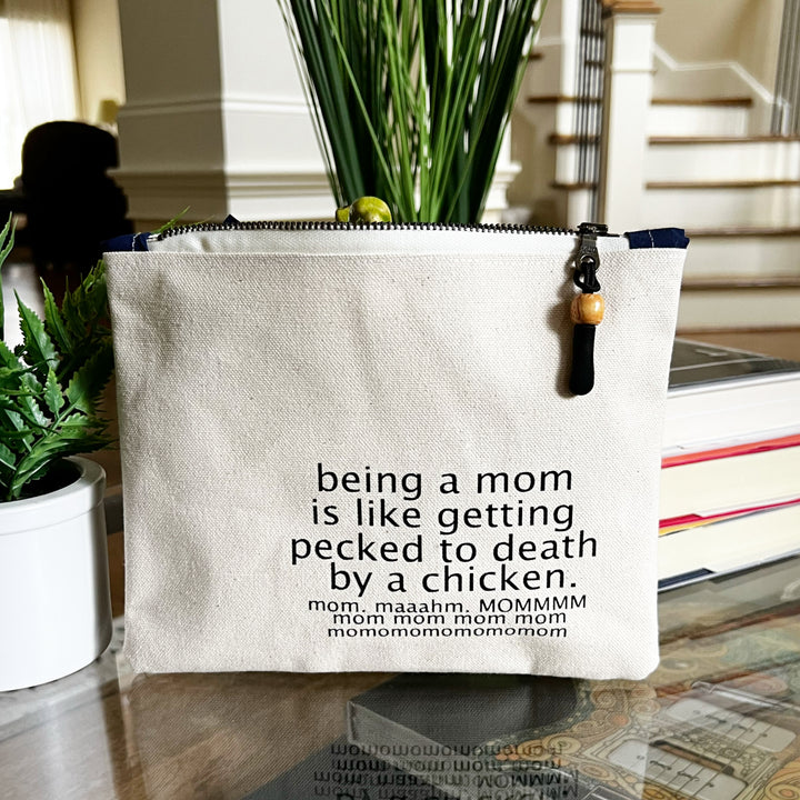 mini canvas makeup medication money zip bag group 2
