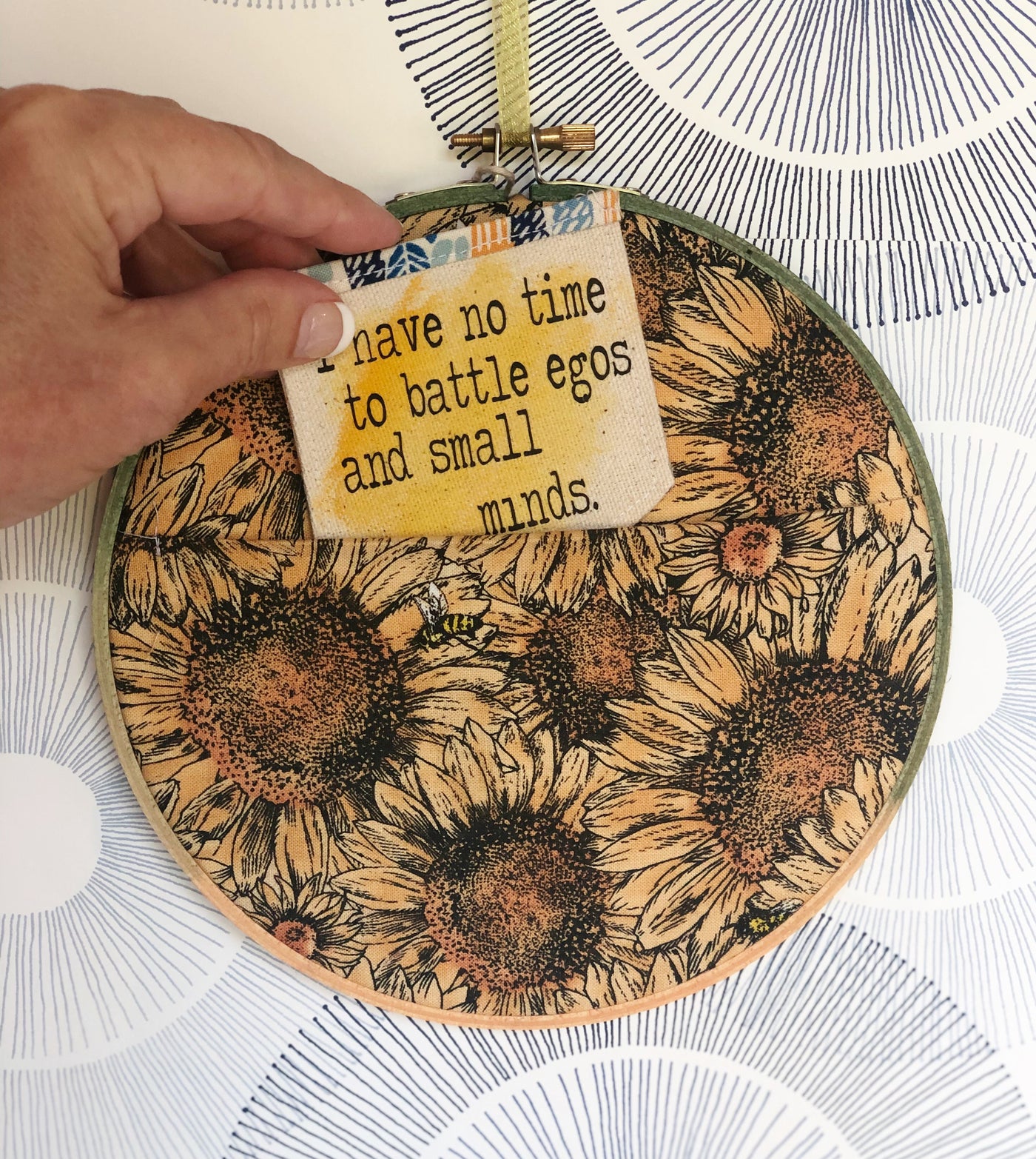 sunny - pocket hoop art