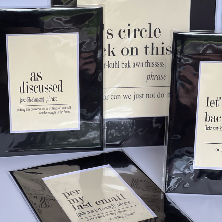 word art prints for the office - small