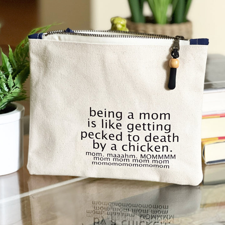 mini canvas makeup medication money zip bag group 2