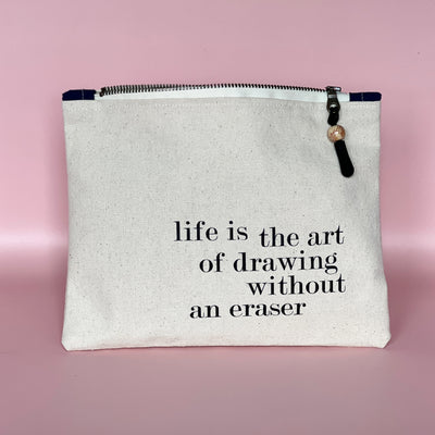 mini canvas makeup medication money zip bag group 3