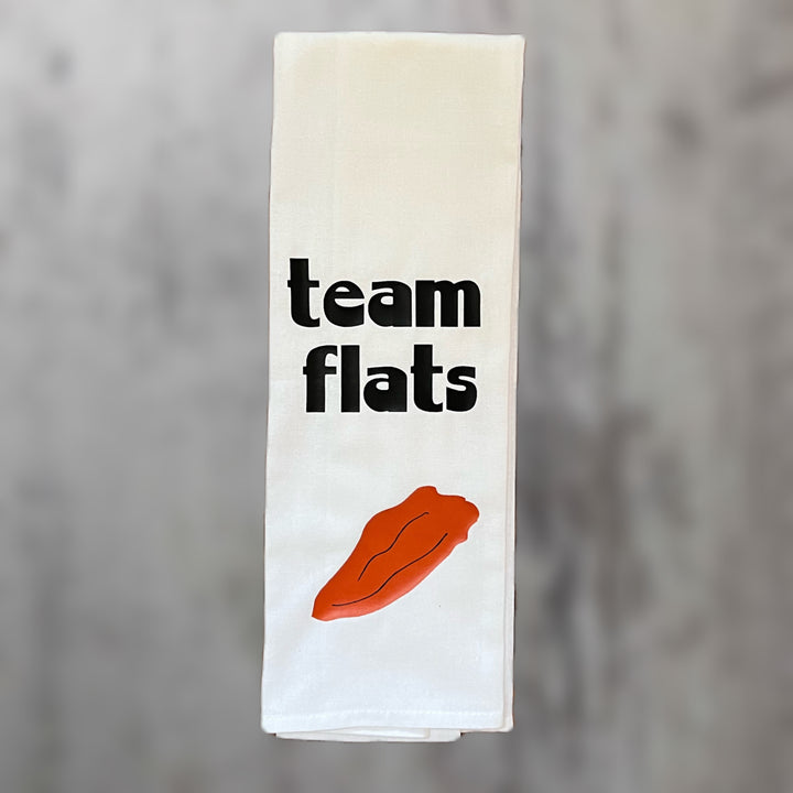 flats or drums? - humorous bar kitchen towel LG