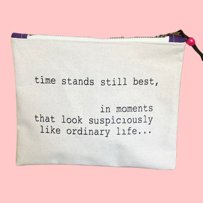 mini canvas makeup medication money zip bag group 4