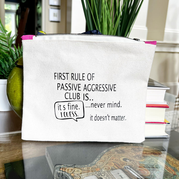 mini canvas makeup medication money zip bag group 2