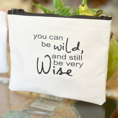 mini canvas makeup medication money zip bag group 4