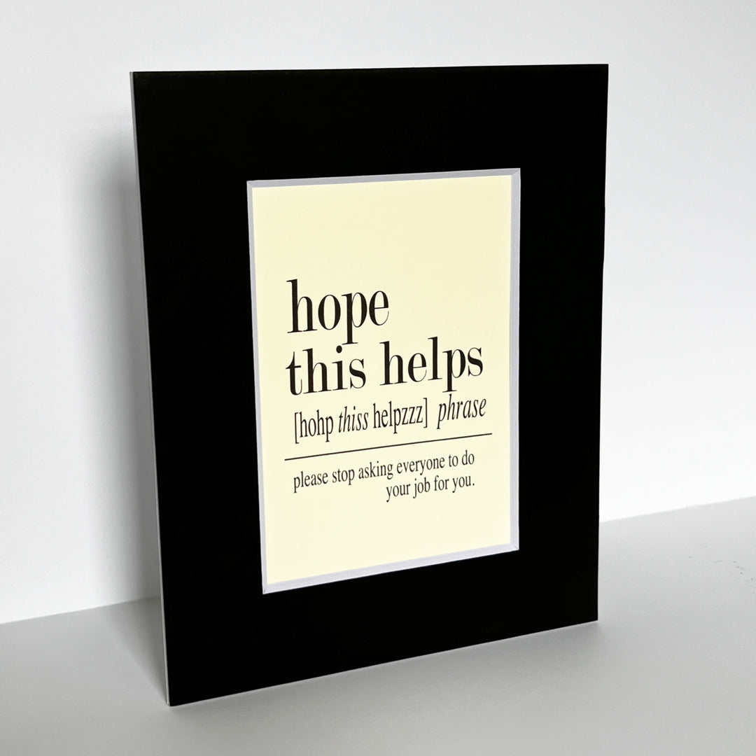 word art prints for the office - small