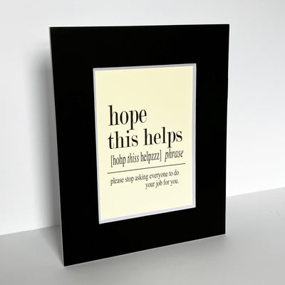 word art prints for the office - small