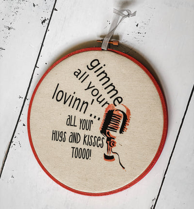 lovin' - hoop art