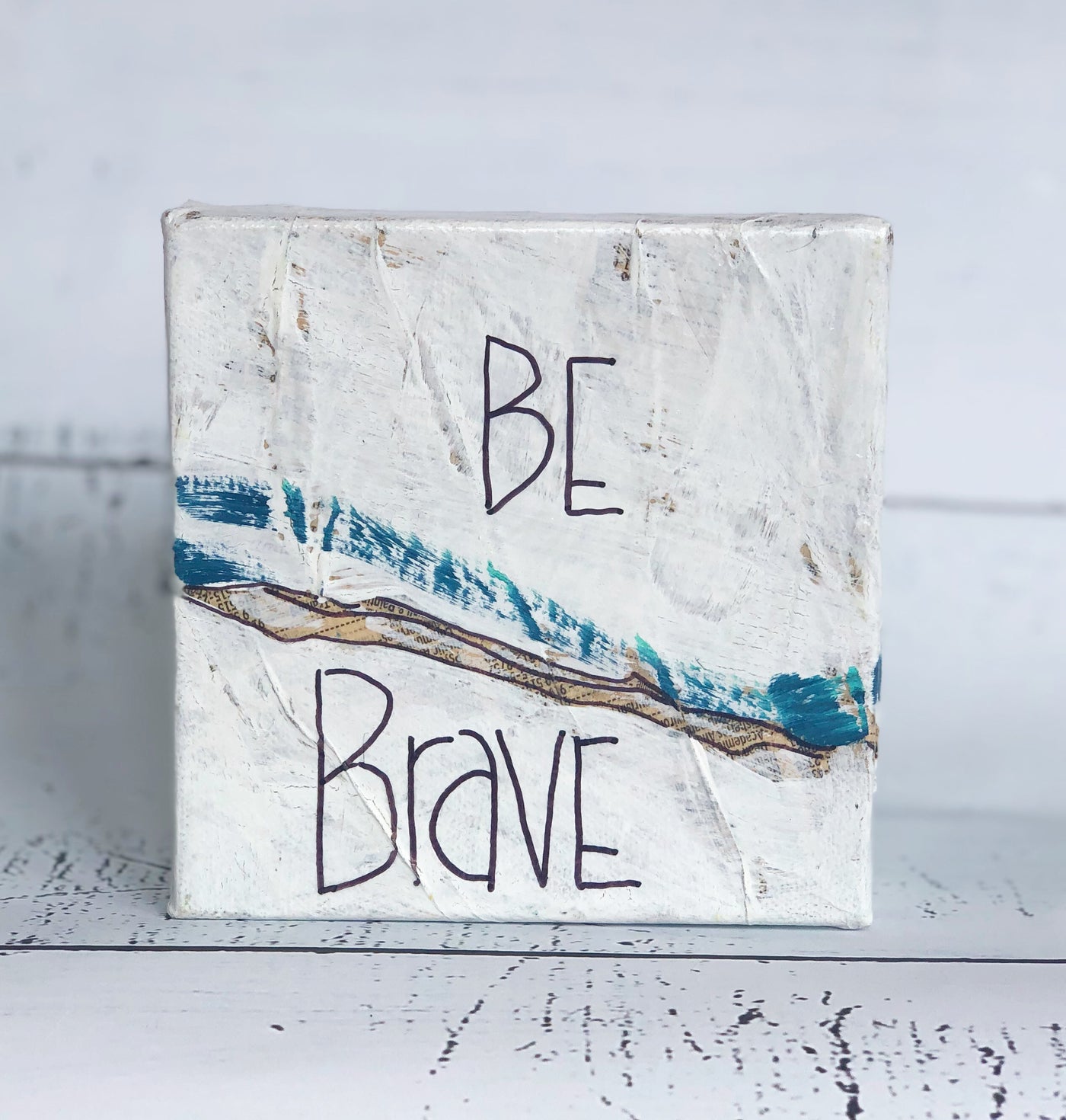 be brave - canvas word art