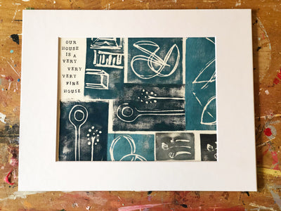 our house is a very very very fine house - art print