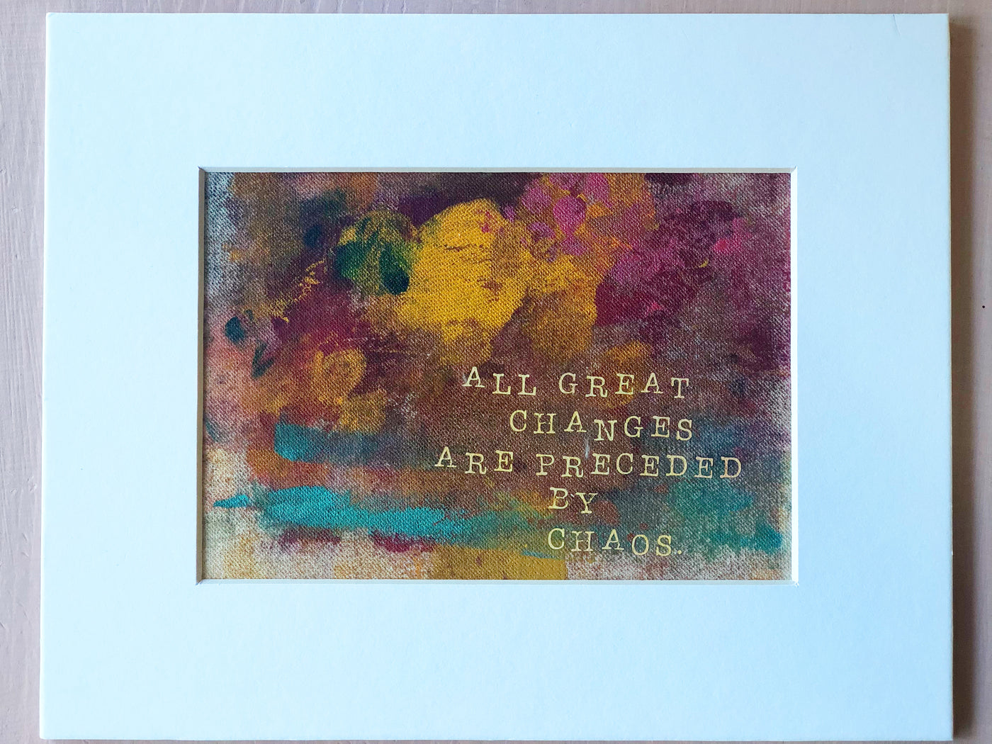 change out of chaos - print