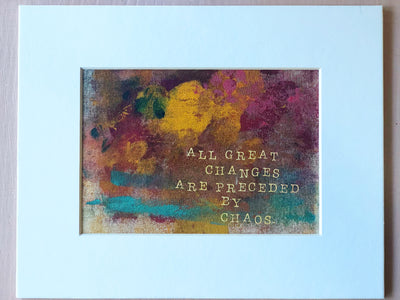 change out of chaos - print