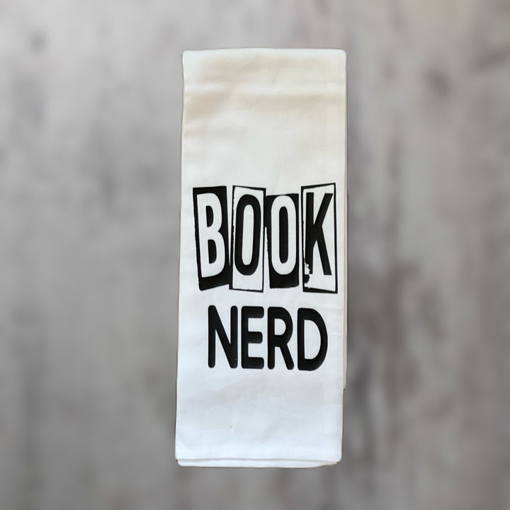 book nerds, read banned books - humorous kitchen bar towel