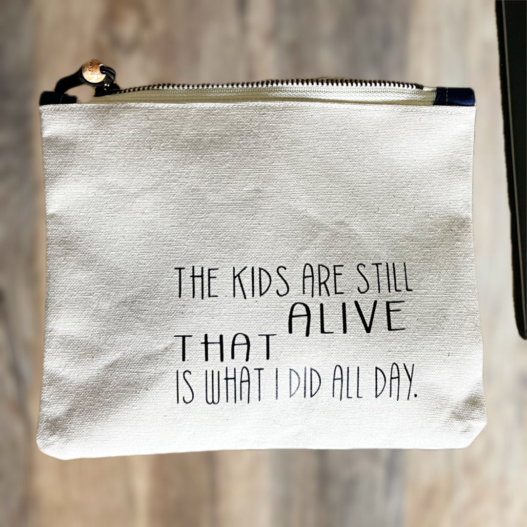 mini canvas makeup medication money zip bag group 3