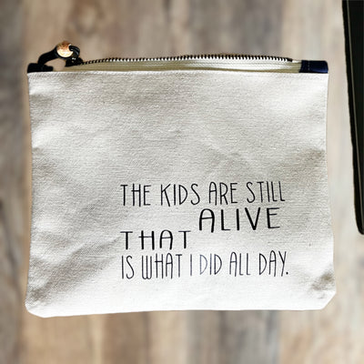 mini canvas makeup medication money zip bag group 3