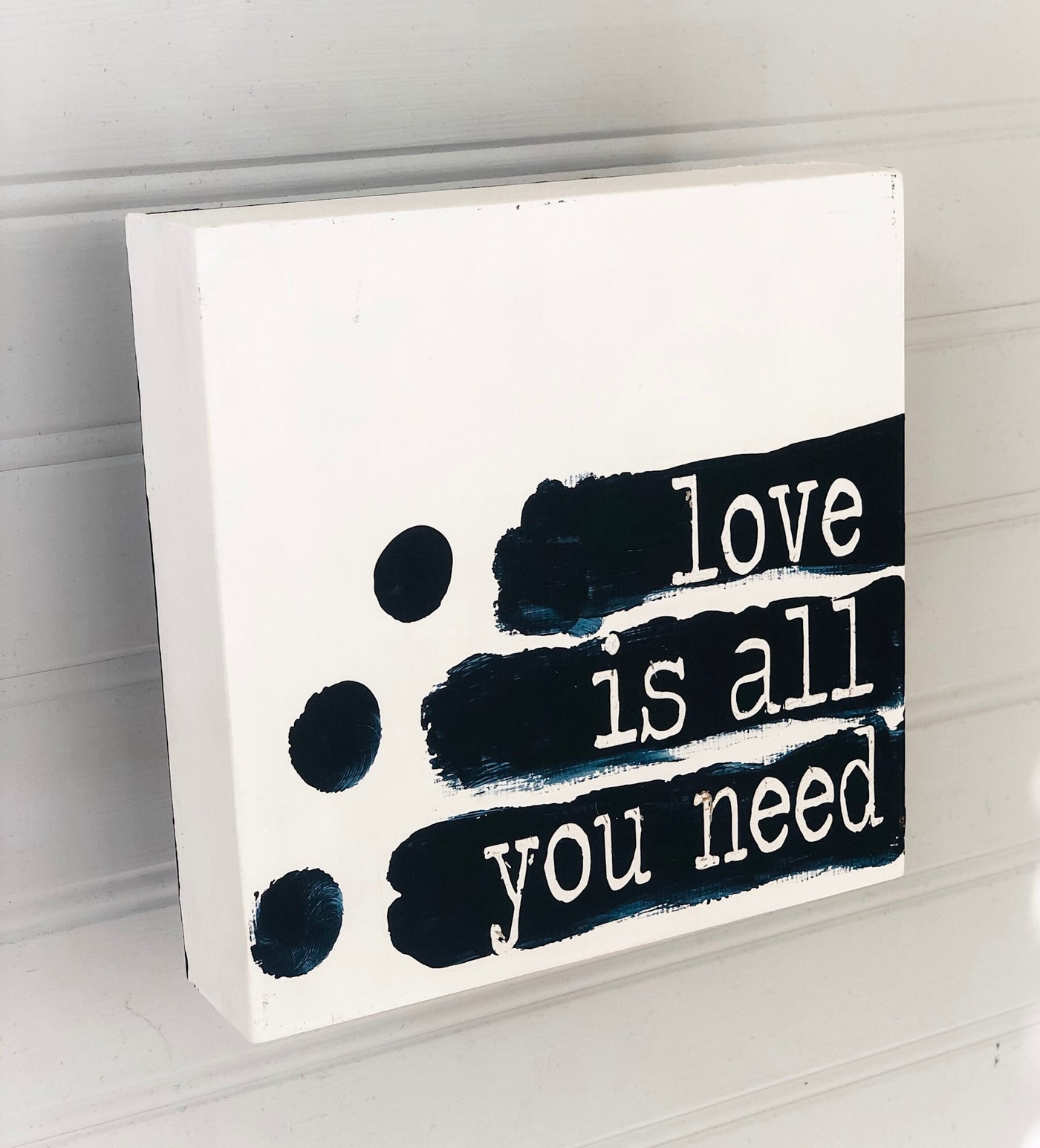 love is all you need - wood panel art
