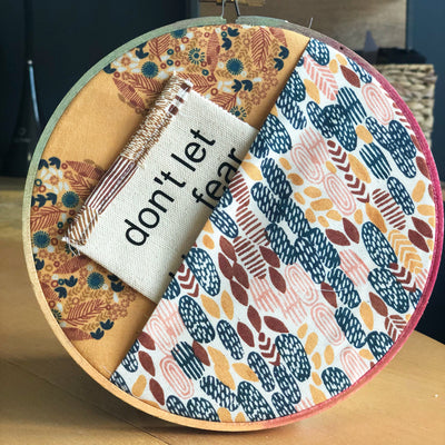 pinks pocket hoop art