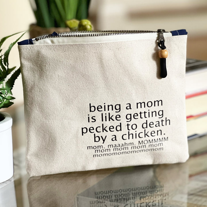 mini canvas makeup medication money zip bag group 2