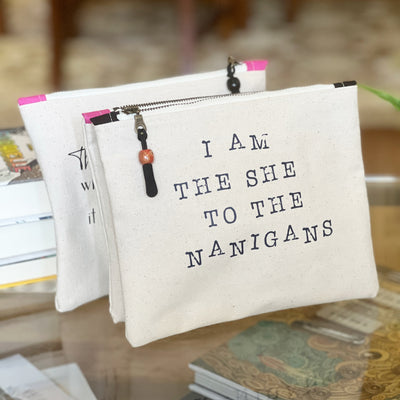 mini canvas makeup medication money zip bag group 4