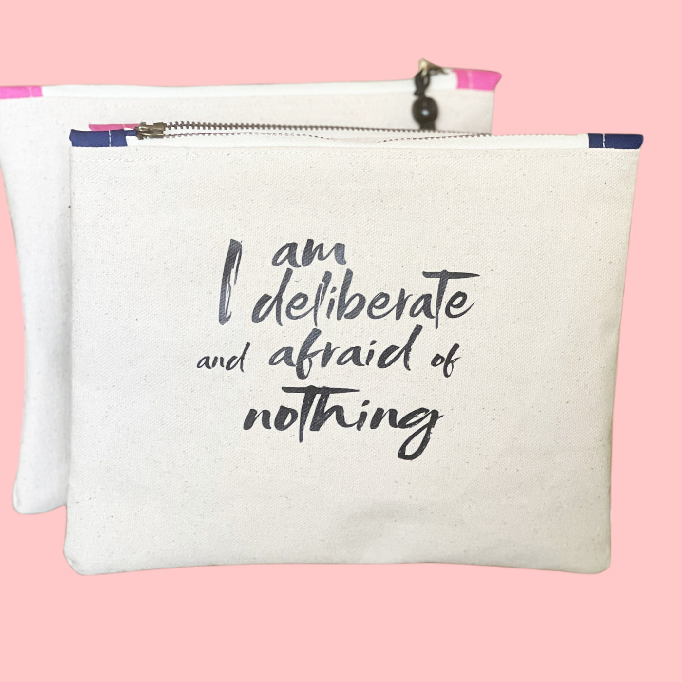 mini canvas makeup medication money zip bag group 4