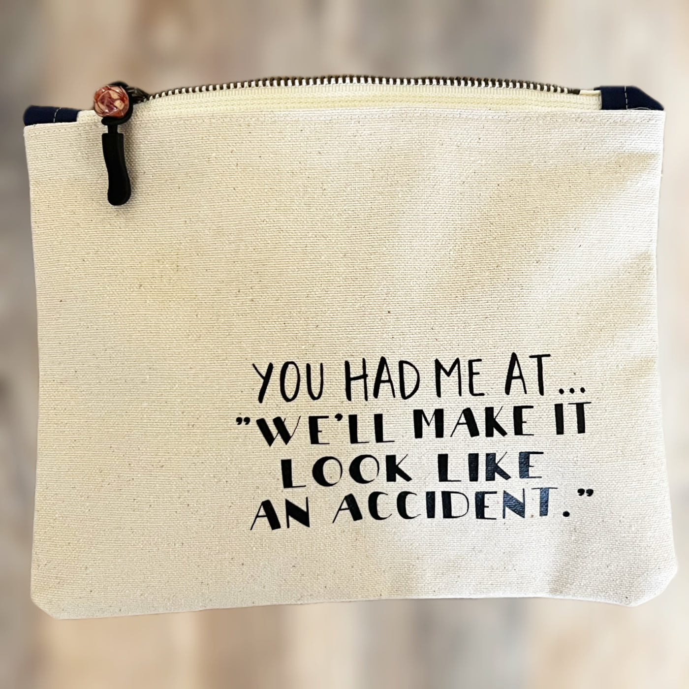 mini canvas makeup medication money zip bag group 3