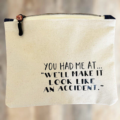 mini canvas makeup medication money zip bag group 3