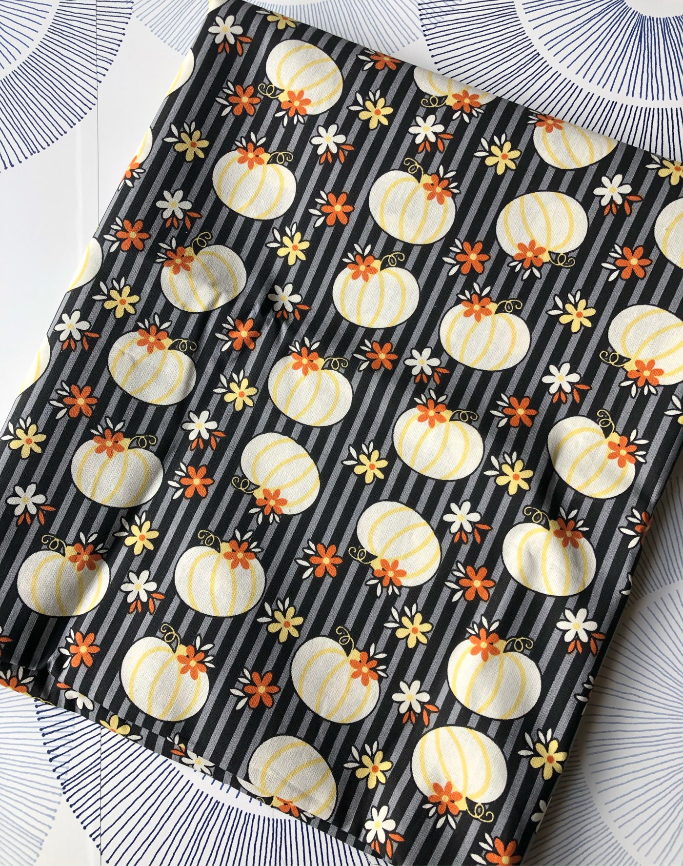 Cotton Face Mask with Filter Pocket - CHEERY PUMPKIN FABRIC