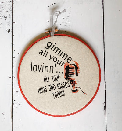 lovin' - hoop art