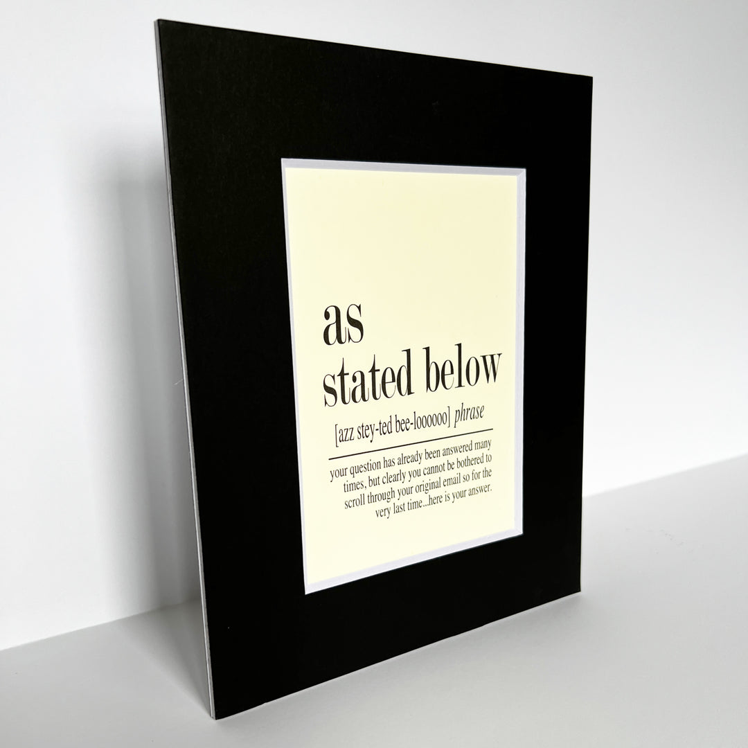 word art prints for the office - small