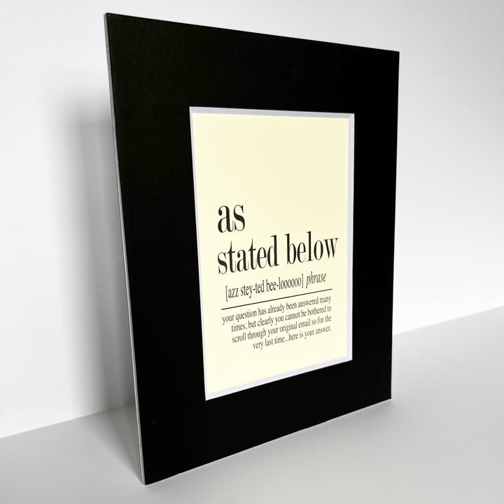 word art prints for the office - small