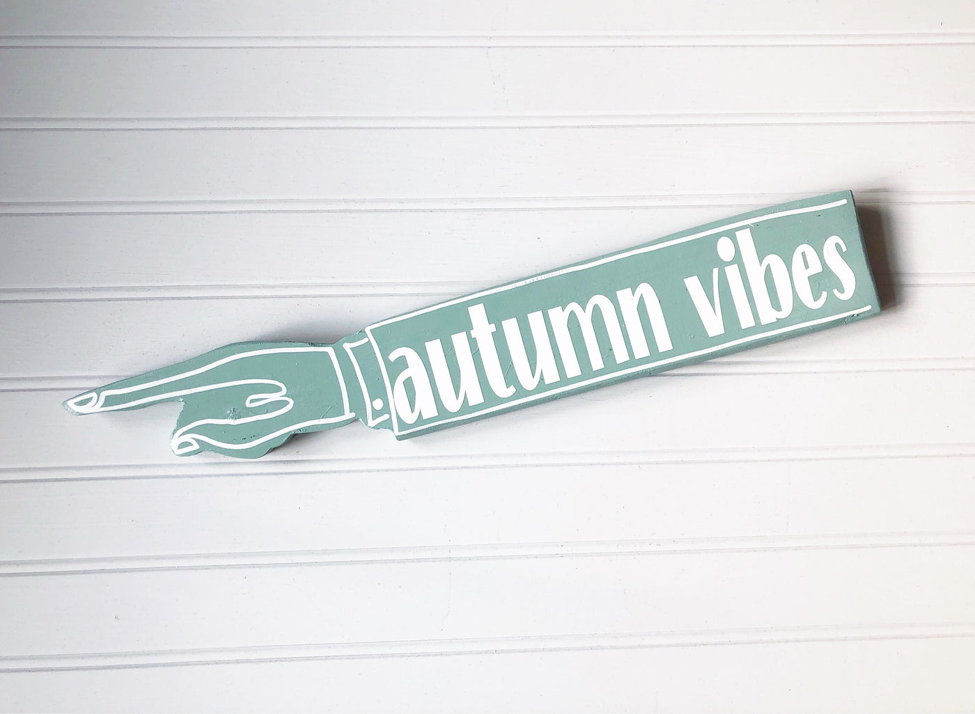 autumn collection - wooden pointy finger signs