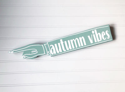 autumn collection - wooden pointy finger signs