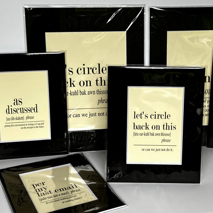 word art prints for the office - small