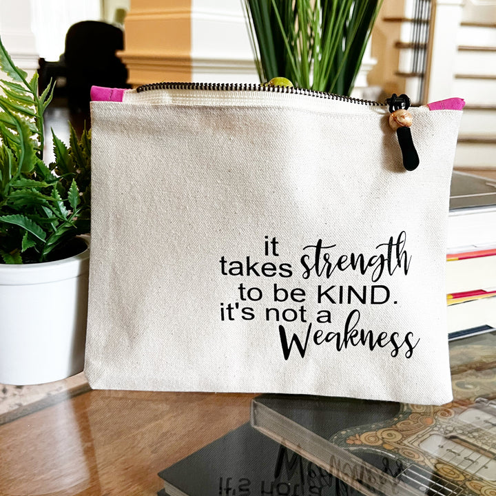 mini canvas makeup medication money zip bag