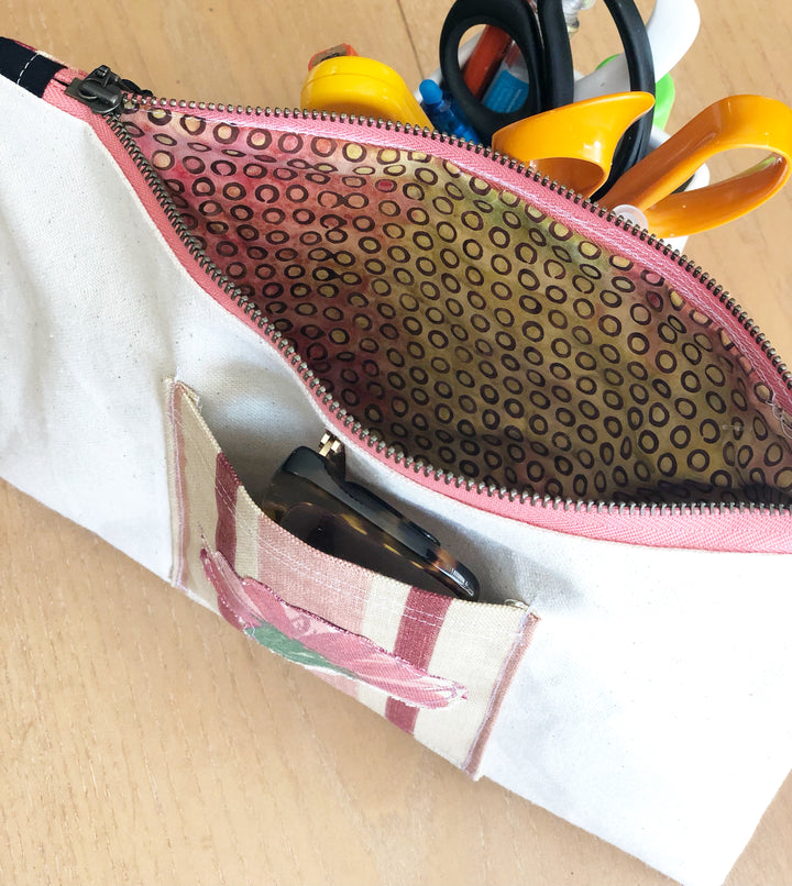 pocket love - canvas zip bag